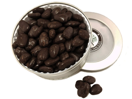 Dark Chocolate Pecans Gift Tin 16 0z - Chocolate.org
