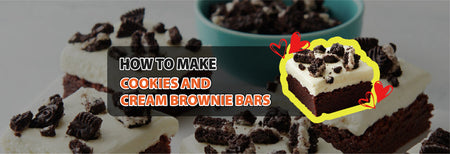 How to make Cookies and Cream Brownie Bars