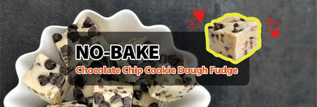 No bake Chocolate Chip Cookie Dough Fudge