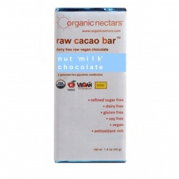 40g Nut Milk Raw Cacao Bar - Chocolate.org