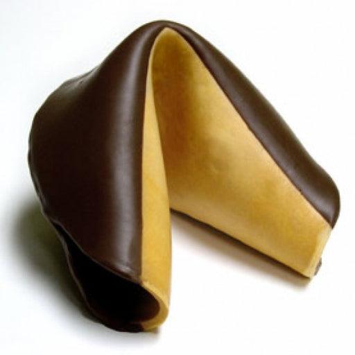 Giant Fortune Cookie Dipped In Dark Chocolate - Chocolate.org