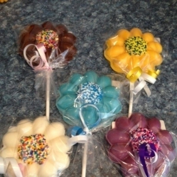 Spring Lollipop Bouquet 6 Pieces - Chocolate.org