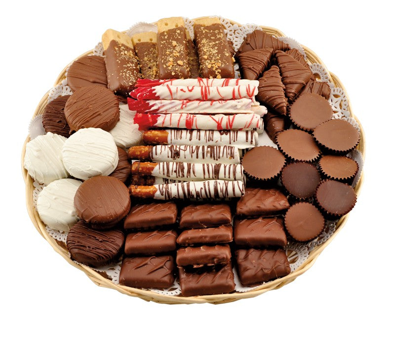Large 12" Tray of Treats Sampler Platter - Chocolate.org