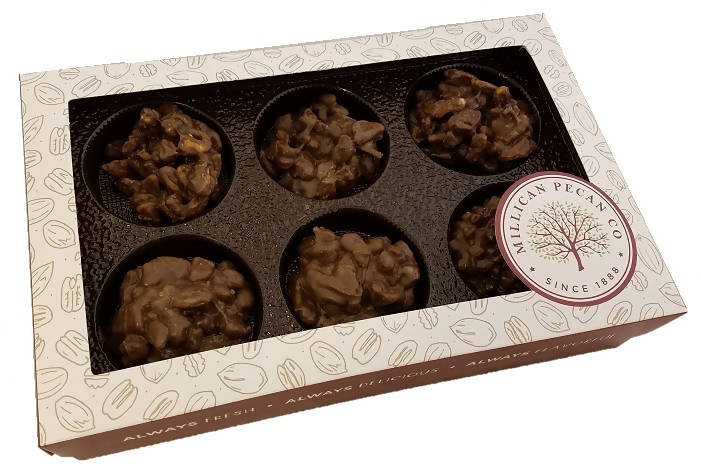 Chocolate Pecan Cluster Gift Box 16 oz- 12 pieces - Chocolate.org