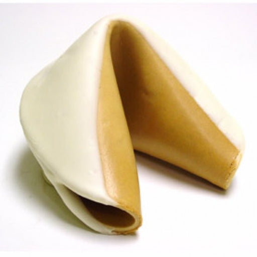 Giant Fortune Cookie Dipped In White Chocolate - Chocolate.org