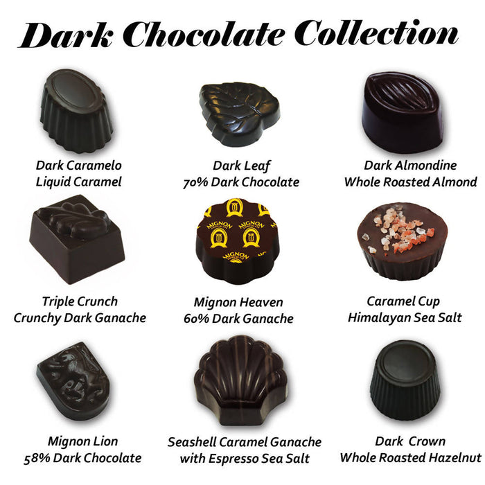 Dark Chocolate Collection  15 Pieces - Chocolate.org